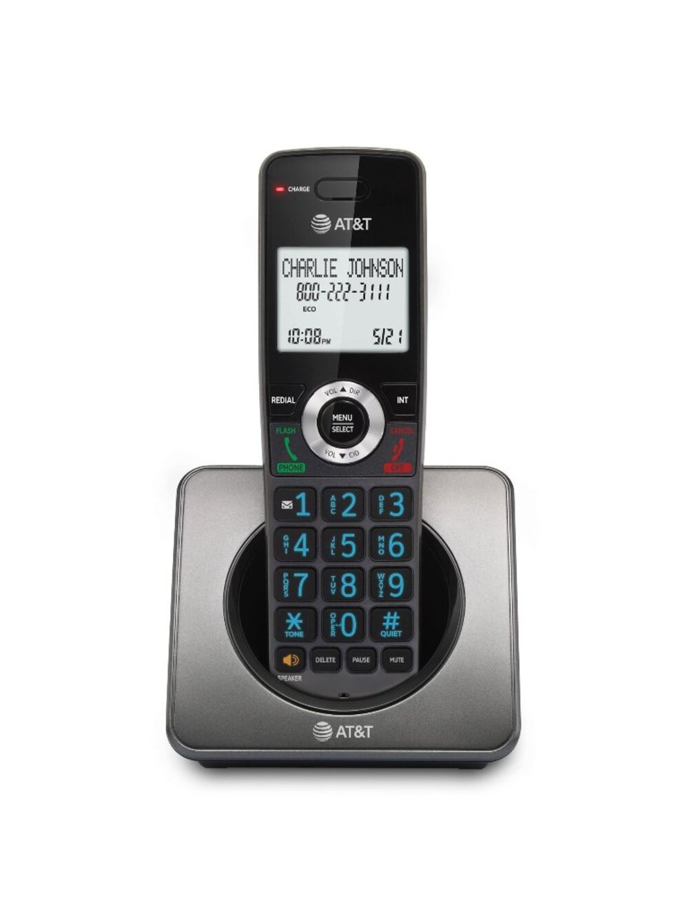 AT&T GL2101 DECT 6.0 Cordless Home Phone Call Block ID Full Speakerphone Backlit